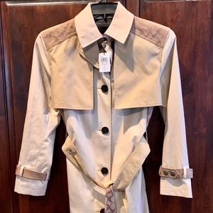 Coach Tonal Signature Classic Trench Coat Jacket